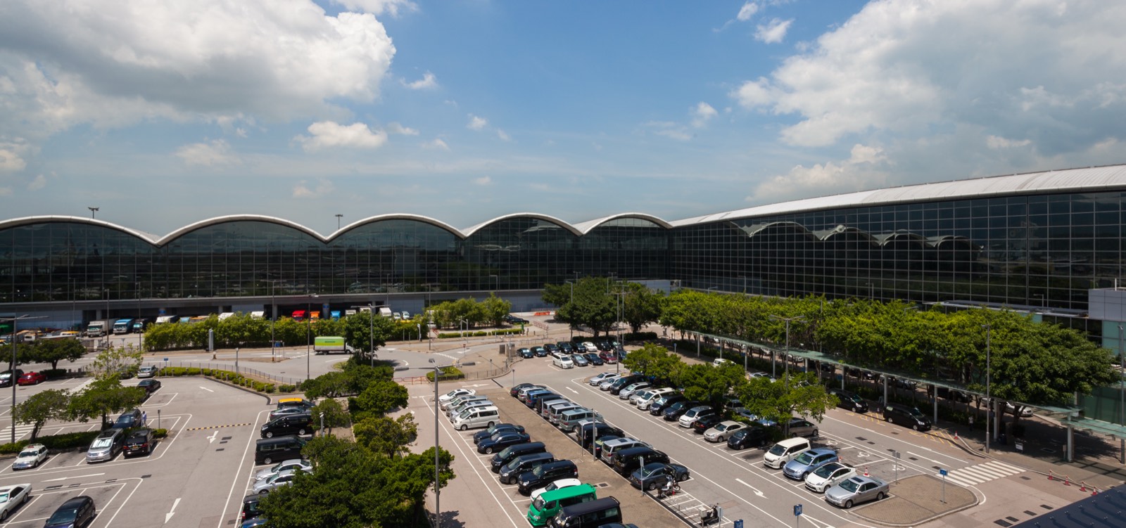 Hong Kong International Airport from the air